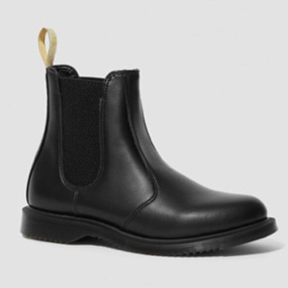 Dr. Martens Chelsea Black Flora Boot Vegan Leather 6 - Picture 1 of 12